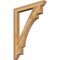 Ekena Millwork Merced Slat Rough Sawn Bracket, Western Red Cedar, 4"W x 36"D x 48"H BKT04X36X48MRC06RWR - alternate 1